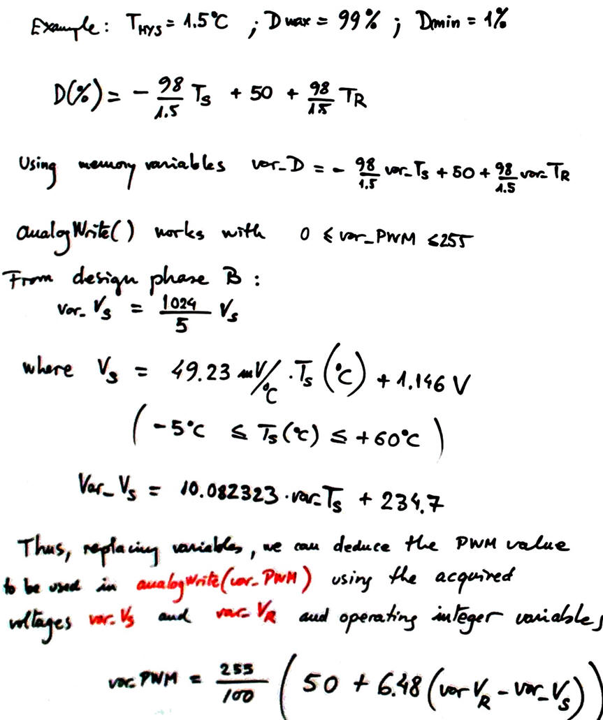 Duty cycle equations