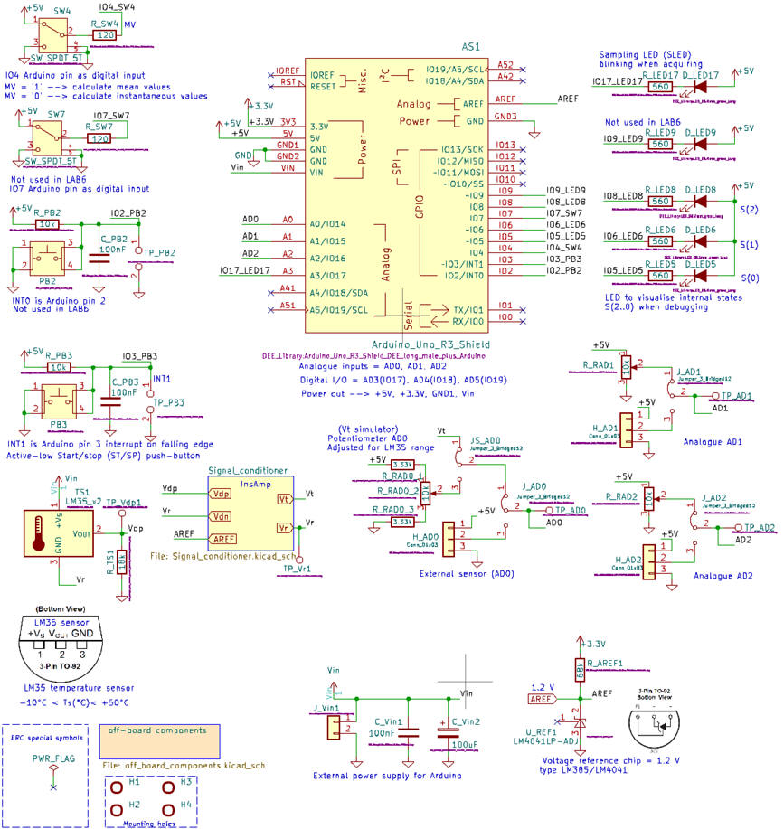 Schematic in KiCad. 